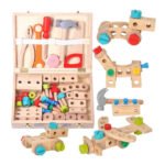 Certified Hot New Wooden Toolbox Pretend Toys Kids Boy Pretend Games Funny Montessori Toys Educational Toys Tool Case