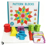 155pcs Creative Wooden Puzzle Educational 3D Wooden Tangram Toy Shape Board Jigsaw Puzzle