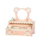 Baby Wooden Role Play Princess Pink Make up Table Educational Educational Pretend Cosmetics Kit Toys for Girls