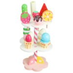 Children's Wooden Breakfast Kitchen Set with Puzzle Board, Fruit and Vegetable Grilling and Cutting Fun, Interactive Educational Toy for Parents and Children
