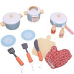 Children's Wooden Kitchen Game Set, Pretend to Cook, Educational Toy, DIY Role-Playing Toy
