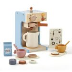 Children's Wooden Kitchen Toys Pretend Play Coffee Machine Toy Kitchen & Food Toys