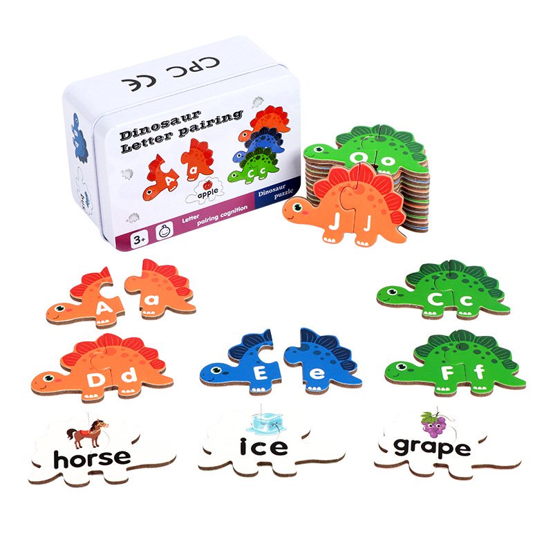 Dinosaur Alphabet Matching 26 Uppercase and Lowercase Letters Letter Recognition, Word Recognition Toys of Children Dinosaur Alphabet Matching 26 Uppercase and Lowercase Letters Letter Recognition, Word Recognition Toys of Children - Image 1