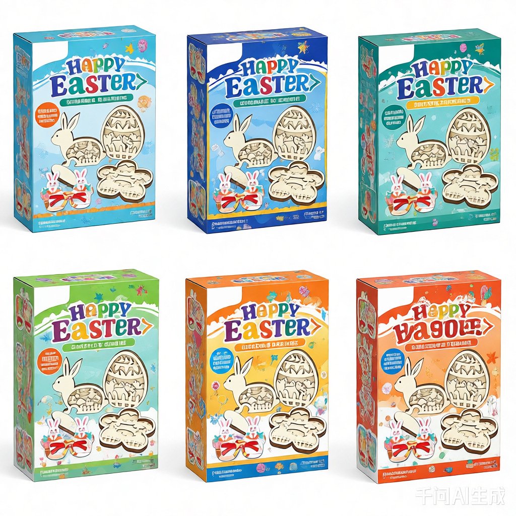 Easter Holidays DIY Painting Kit Easter Holidays Wooden DIY Painting Kit - Image 1