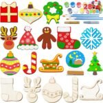 Holiday Cartoon Christmas Embroidery Wooden Patches in Stock for Decorating Snowmen and Deer Embroidered Patches