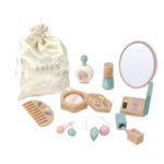Kids Early Education Wooden Beauty Fashion Toys Children Simulations Pretend Play Makeup Kit