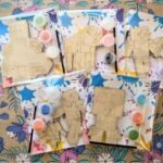 Kids Wooden Minecraft Paint Your Own Party Bag Favours paint sets
