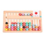 Montessori Mathematics Kids Addition Subtraction Toy Wooden Toys Four Color Game Chess Board Kids Educational Toys