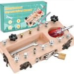 Montessori Wooden Screwdriver Board Set Kids' Educational Sensory Learning Toys Home Decor Fine Motor Skills Tool