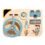 Montessori early childhood education steering wheel simulation busy board children play pretend driving educational toy