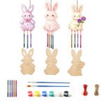 New Easter Decorations, Wooden Unfinished Easter Egg Pieces, DIY Painted Crafts, Home Decor