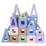 Wooden Building Block Shape Cognitive Intelligent Toys DIY Stacking Block Building Block Gift Set