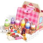 Children's Wooden DIY Pet Handbag Role-Playing Pretend Play Dessert Creative Set Simulation Educational Toy