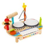 Wooden Multifunctional Drum Piano Soundboard Percussion Instrument Kids Music Enlightenment Early Education Educational Toys