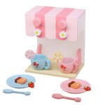 Wooden Mushroom Coffee Maker for Children - Kitchen Role-Playing Educational Toy for Parents and Children