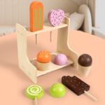Wooden children's toy popsicles, ice pops, play house, educational toys for boys and girls