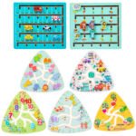 Wooden children's track maze toy 2 - brain-stimulating logic thinking and concentration training game
