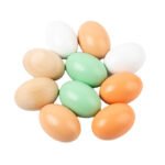 Wooden simulated chicken and duck eggs, children's DIY painting toys and Easter decorations
