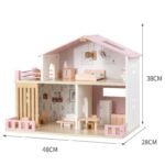 Wooden Princess Castle for for Baby Girls & Boys-Parent-Child Interactive Toy