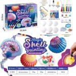 Children's DIY Sea Shell Painting Kit-Art & Craft Drawing Set for Boys and Girls Aged 6+ Years Boxed