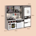 Wholesale wooden toys, wooden simulated sound and light kitchen utensils, children's pretend kitchen toy sets