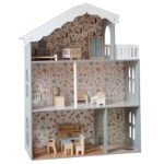 Handmade Miniature DIY Children Small Pretend Mini Wooden Doll House Toy Set