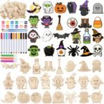 Wooden diy painting glow in the dark crafts