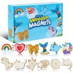 woonden diy painting set, 12pcs wooden crafts