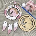 Wooden diy unicorn painting kits