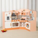 Children's toy simulation corner sound and light kitchen barbecue grill range hood boys and girls play house set wholesale and customization