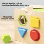 8-in-1 Montessori Early Education Box: Shape and Color Matching, Ball Throwing, Coin Throwing, Fine Motor Skills Early Education Toy - Image 4