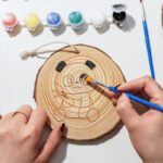 Wooden Crafts Wooden Disc for DIY Wooden Pine Disc Painting Drawing Toys - Image 2