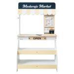 Wooden children's simulation playhouse, fruit cutting toy store, toy supermarket, card payment checkout playhouse - Image 3