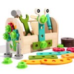 Boys Items Diy Manual Repair Tools Set Children Pretend Plastic Engineer Toys Screw Driver Set with Wooden Toolbox 2026 on Sale