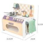 Factory Direct Sale New Wooden Mini Kitchen Playhouse for Children Simulation Cooking Set for Babies