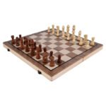 Wholesale 15" Chess Pieces Wooden Chess Board Travel Wooden Chess Set Board Custom Board Game for Kids Game Gift