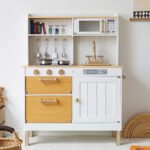 Hot Sale New Children Neon Kitchen Toys Simulation European Refrigerator Stove Cooker Set Girl Baby Play House Toys