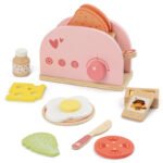 Rich Ingredients and Accessories Wooden Pretend Play Food Danish Aristocracy Bread Maker Machine Educational Toys Fo Kids Girls