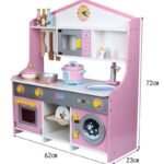 Toysrunner Wooden PVC Plastic Kitchen Toys Set Kids Role Play Cooking Colorful Fruit Vegetables-Developing Intelligence Unisex
