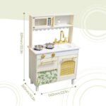 Upgrade Kids Kitchen Toy with Realistic Light and Sound Interactive Stove Experience