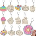 Wholesale DIY Wooden Pendants and Key Chains Handmade Crafts Natural Wood Accessories for Gifts