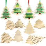 Wholesale Wooden Cross Embroidery Ornaments Party Decoration Art Craft Cross Stitch Kit