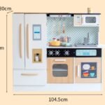 Wooden Children's Kitchen Set Home Play Refrigerator Cooking Stove Water Toys Enhancing Parent-Child Educational Toys