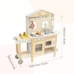 Wooden Kitchen Toy Play Set Role Play Set Educational Early Learning Toy for Kids Toddlers