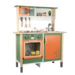Wooden Kitchen Utensils and Appliances Kitchen Combination High-grade Children's Simulation Kitchen Tableware Set