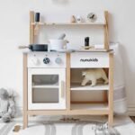 Wooden Simulation Cooking and Kitchen Toy Wooden Stove Kitchen Children House Pretend Play Educational Toy