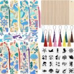 92 Pcs DIY Wood Bookmarks Kit Includes 36 Unfinished Blank Bookmarks for Teachers Students Bible Activities Back to School - Image 4