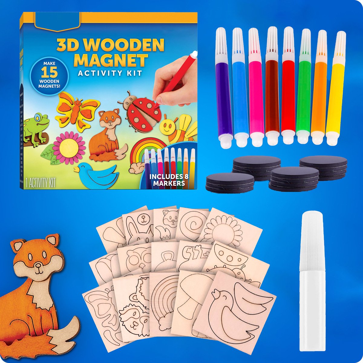 3D Wooden Suit Scratchboard Art Kit Educational Creative DIY Handmade Drawing Kids Children's Scratchboard Art Kits 3D Wooden Suit Scratchboard Art Kit Educational Creative DIY Handmade Drawing Kids Children's Scratchboard Art Kits - Image 1