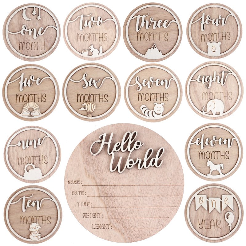 Baby Announcement Sign Wooden Hello World Newborn Signs Birth Announcement Sign Baby Shower Hospital Nursery Newborn Decorations Baby Announcement Sign Wooden Hello World Newborn Signs Birth Announcement Sign Baby Shower Hospital Nursery Newborn Decorations - Image 1