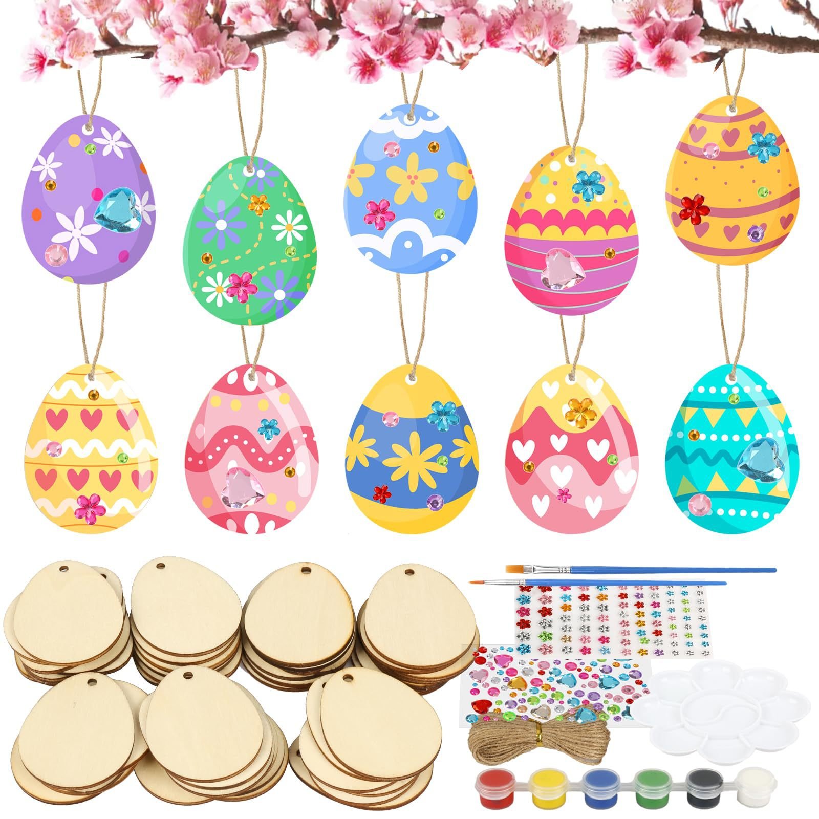 Creative Easter Egg Painting Kit for Kids - DIY Fun Art Craft Toys with Supplies, Perfect Children Present for Easter Day Eggs Creative Easter Egg Painting Kit for Kids - DIY Fun Art Craft Toys with Supplies, Perfect Children Present for Easter Day Eggs - Image 1